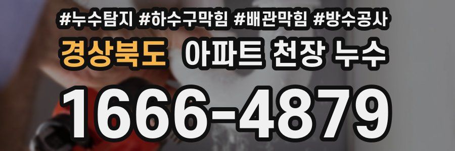 경상북도 아파트 천장 누수
