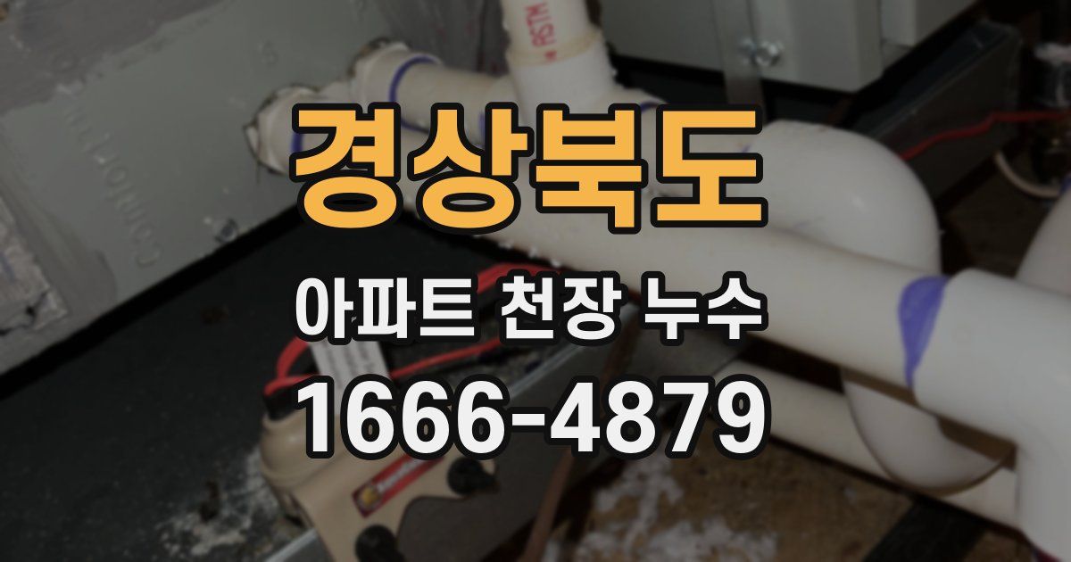 경상북도 아파트 천장 누수