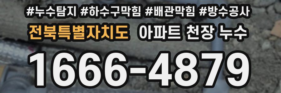 전북특별자치도 아파트 천장 누수