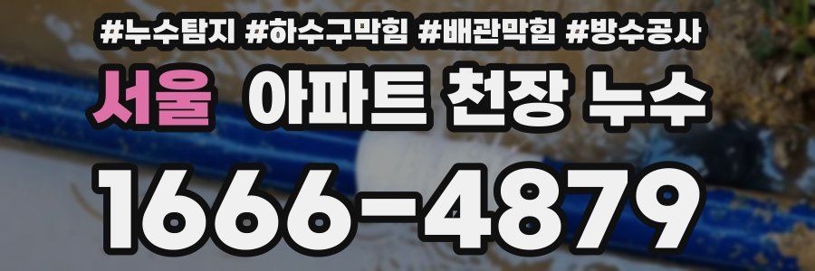서울 아파트 천장 누수