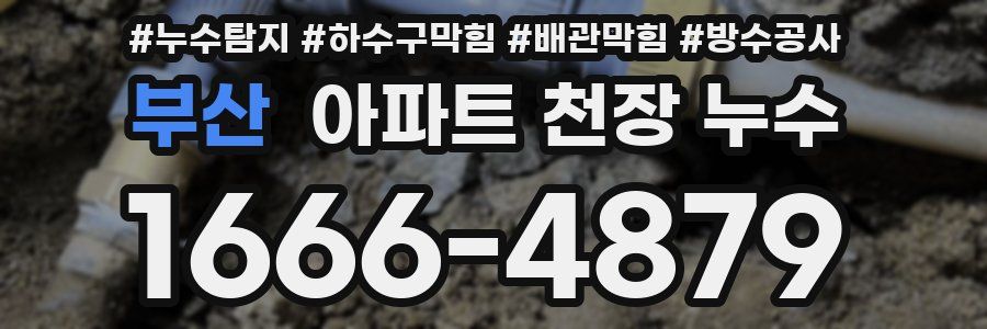 부산 아파트 천장 누수