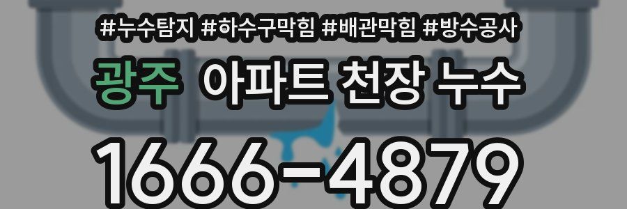 광주 아파트 천장 누수