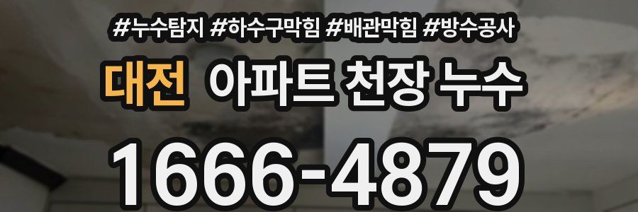대전 아파트 천장 누수
