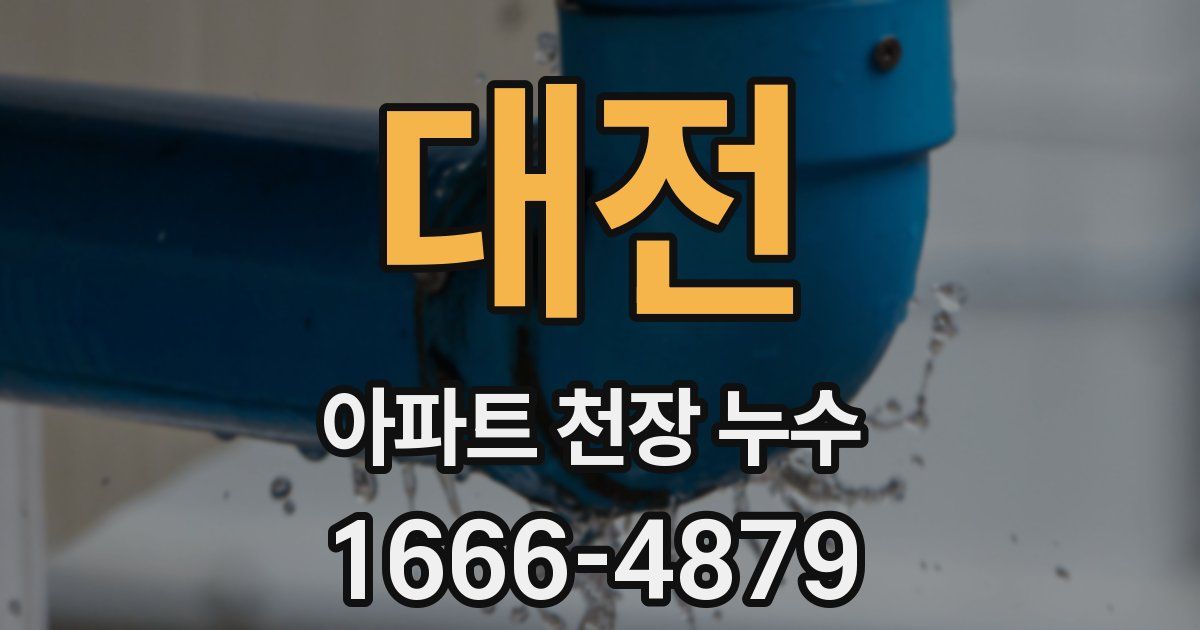 대전 아파트 천장 누수