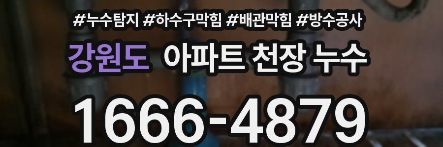 강원도 아파트 천장 누수