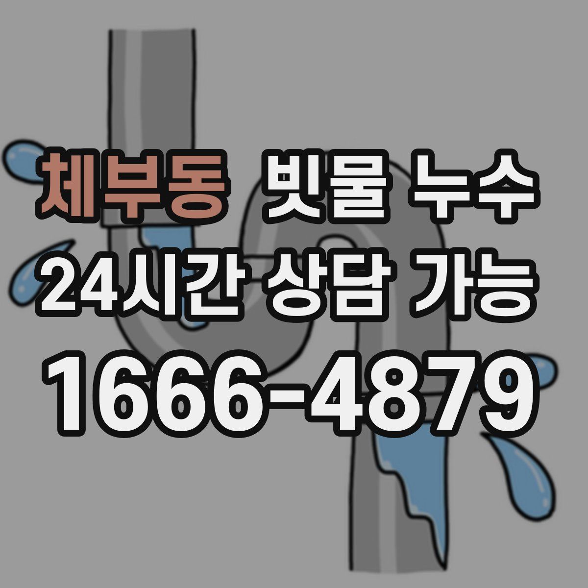 체부동 빗물 누수