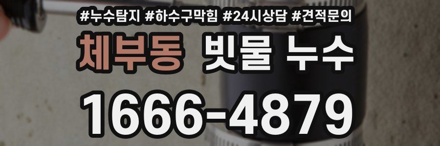 체부동 빗물 누수