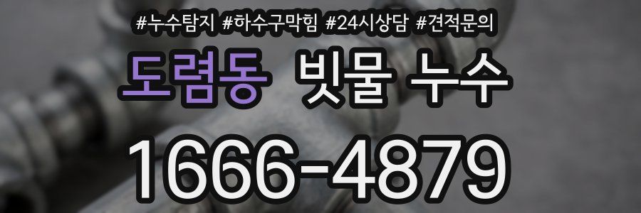 도렴동 빗물 누수