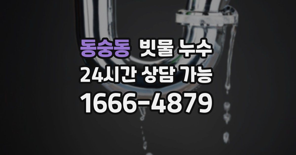 동숭동 빗물 누수