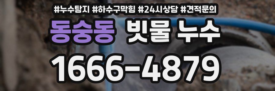 동숭동 빗물 누수