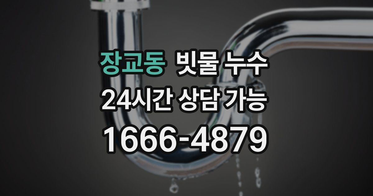 장교동 빗물 누수