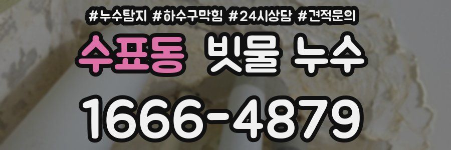 수표동 빗물 누수