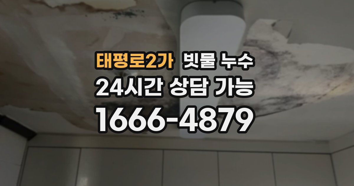 태평로2가 빗물 누수