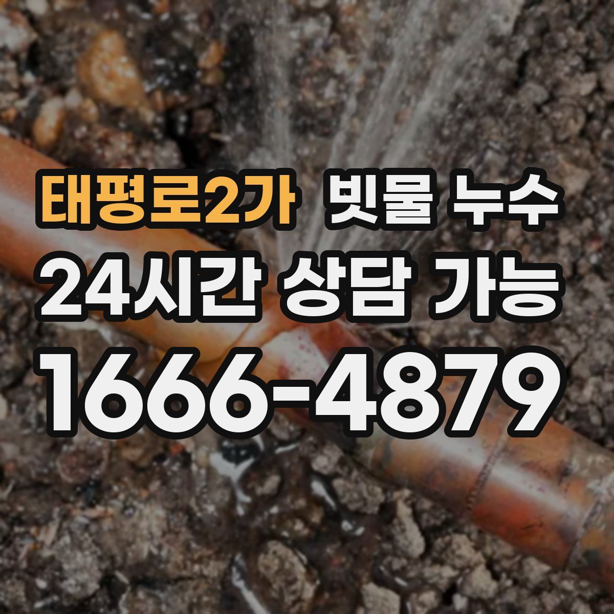 태평로2가 빗물 누수