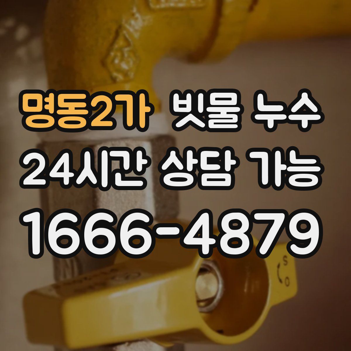 명동2가 빗물 누수