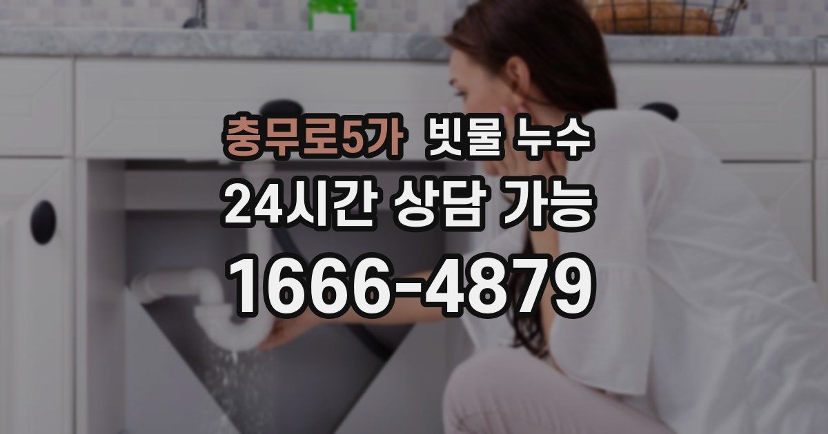 충무로5가 빗물 누수