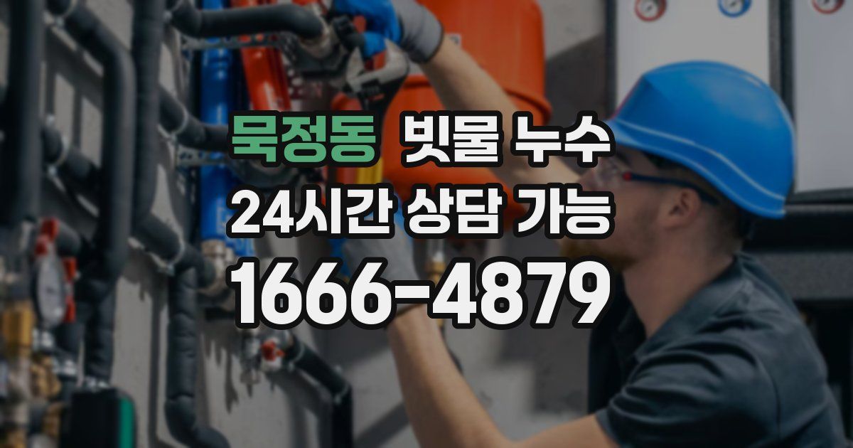 묵정동 빗물 누수