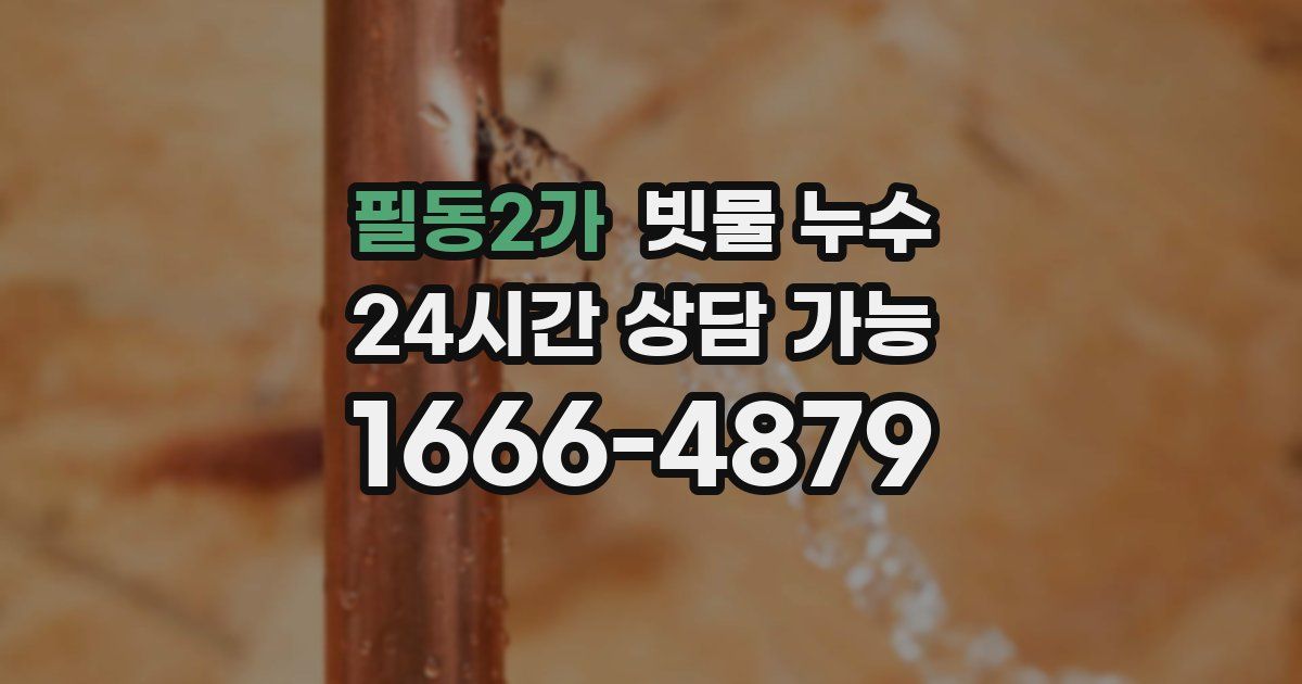 필동2가 빗물 누수