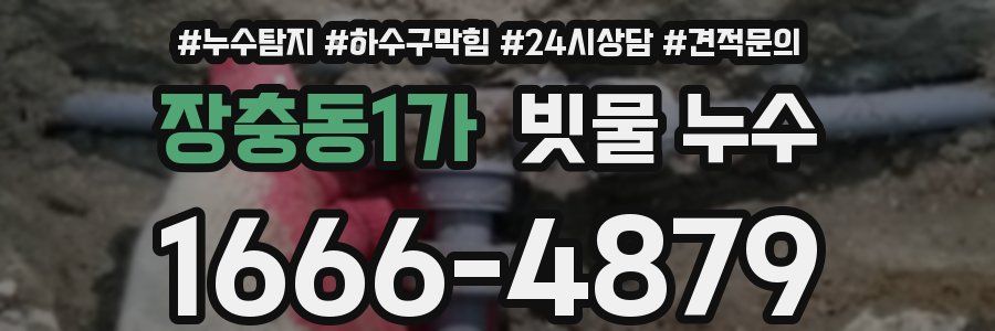 장충동1가 빗물 누수