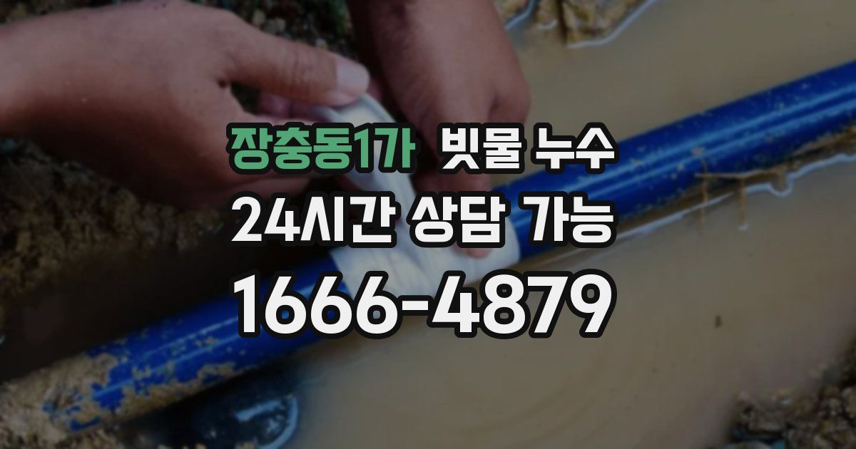 장충동1가 빗물 누수