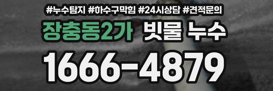 장충동2가 빗물 누수