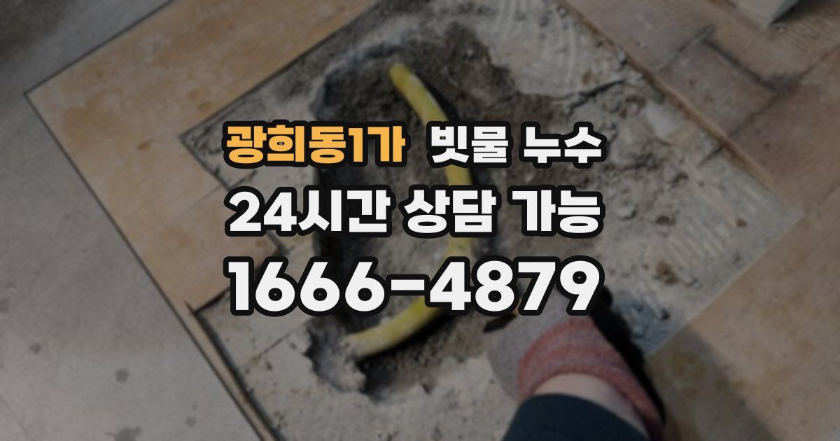 광희동1가 빗물 누수