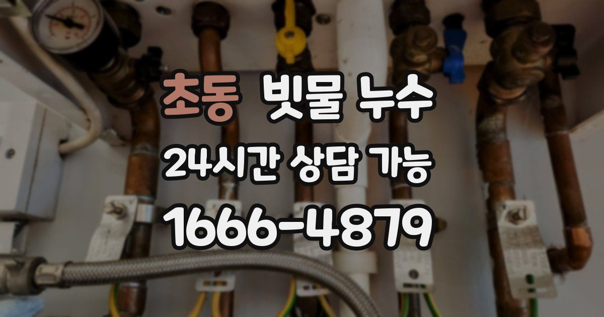 초동 빗물 누수