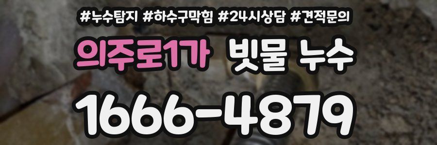 의주로1가 빗물 누수