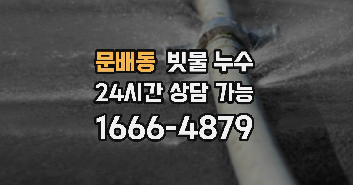 문배동 빗물 누수