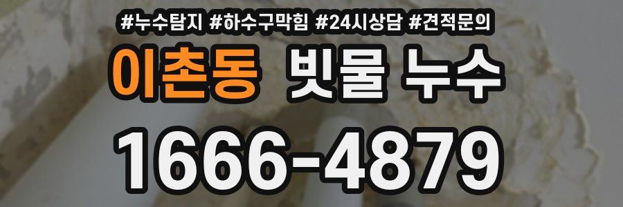 이촌동 빗물 누수