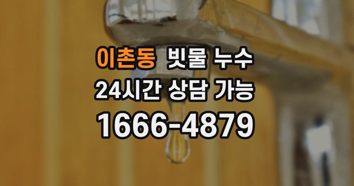 이촌동 빗물 누수