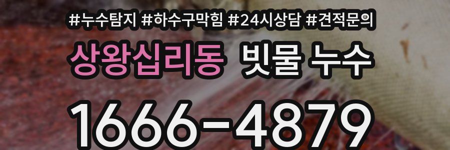 상왕십리동 빗물 누수