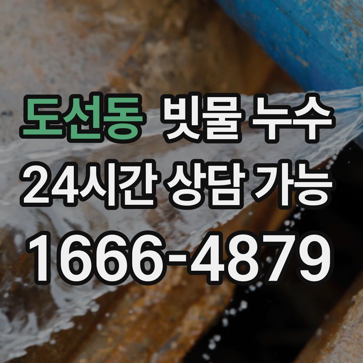 도선동 빗물 누수