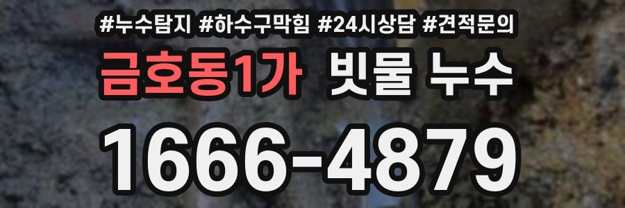 금호동1가 빗물 누수
