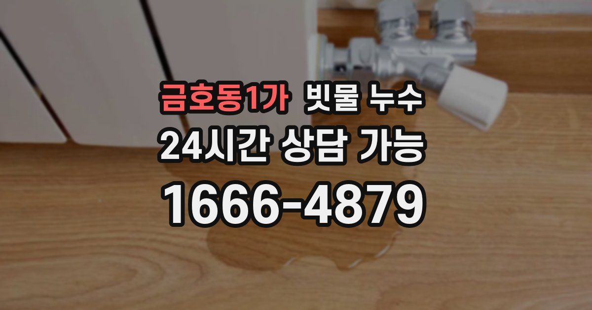 금호동1가 빗물 누수