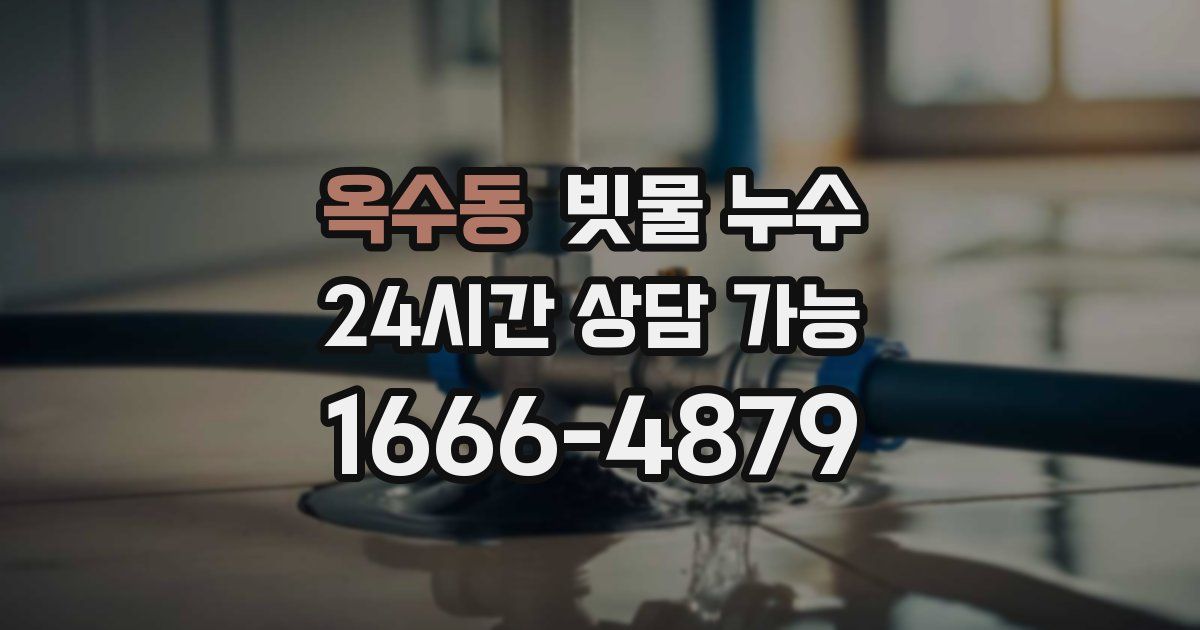 옥수동 빗물 누수