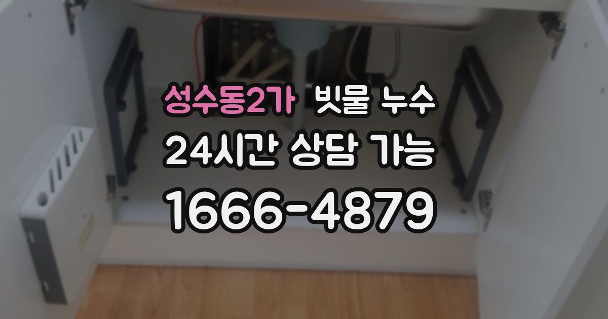 성수동2가 빗물 누수