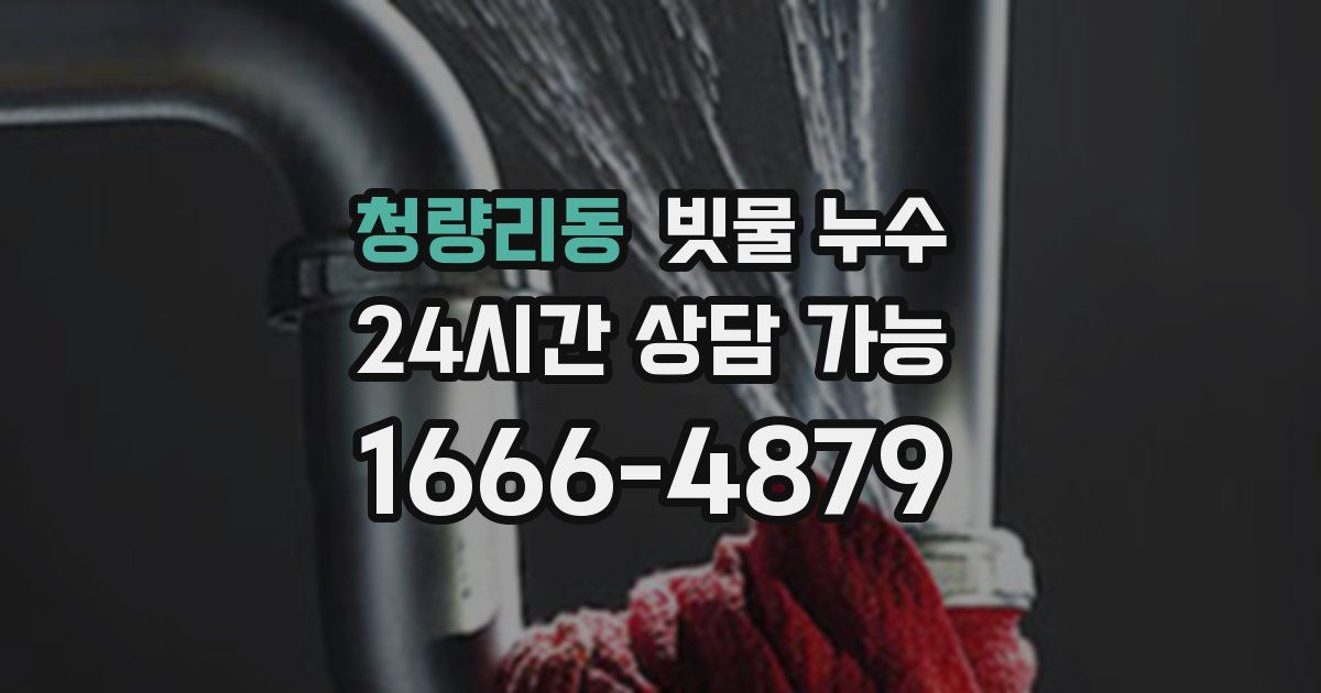 청량리동 빗물 누수