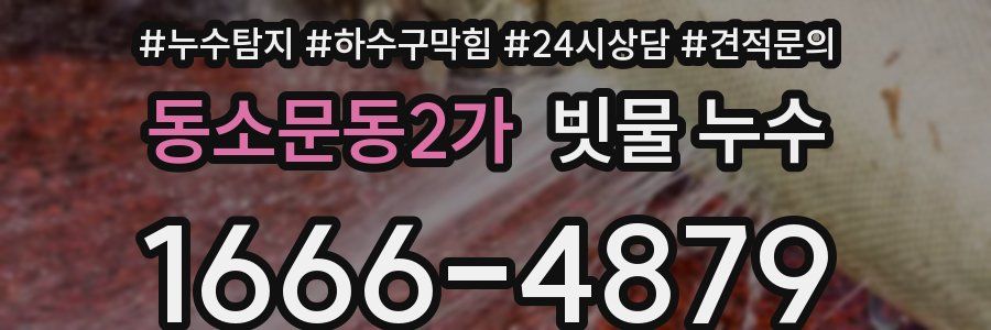 동소문동2가 빗물 누수