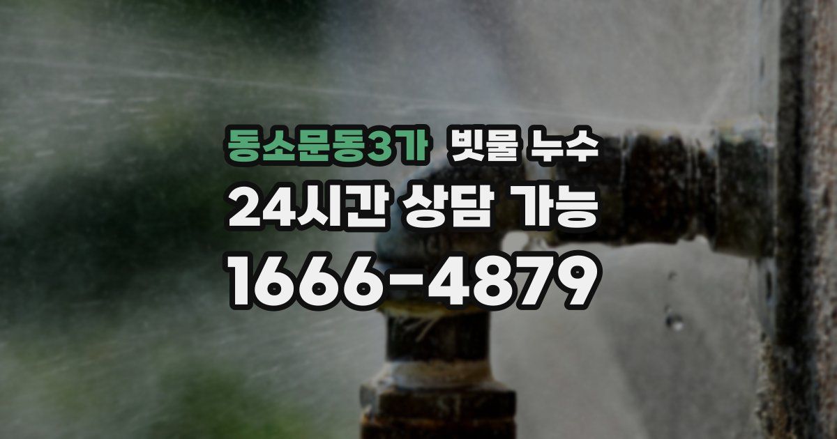 동소문동3가 빗물 누수