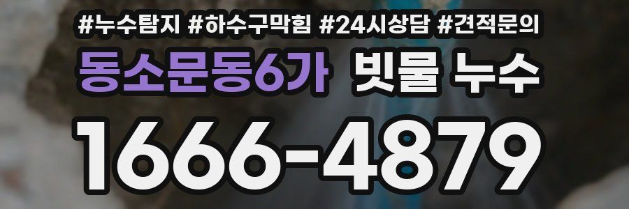 동소문동6가 빗물 누수