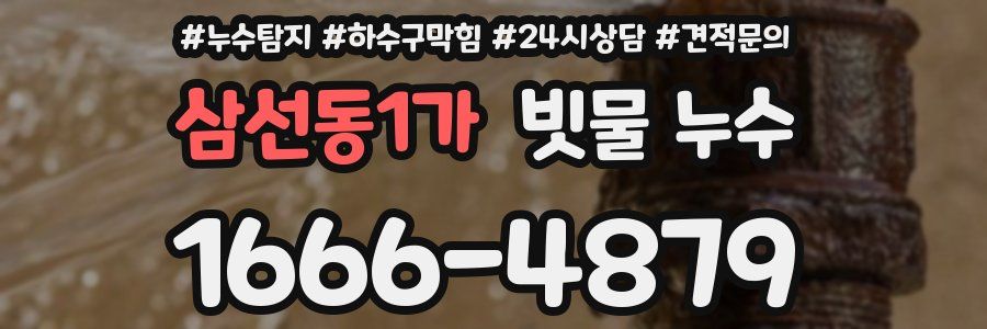 삼선동1가 빗물 누수