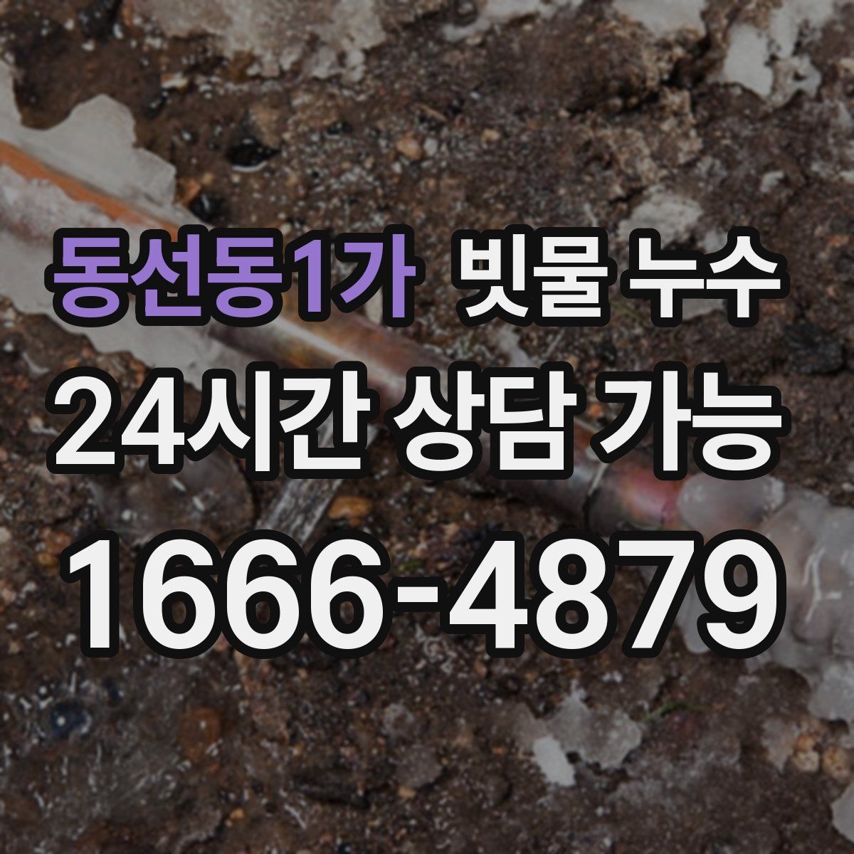 동선동1가 빗물 누수