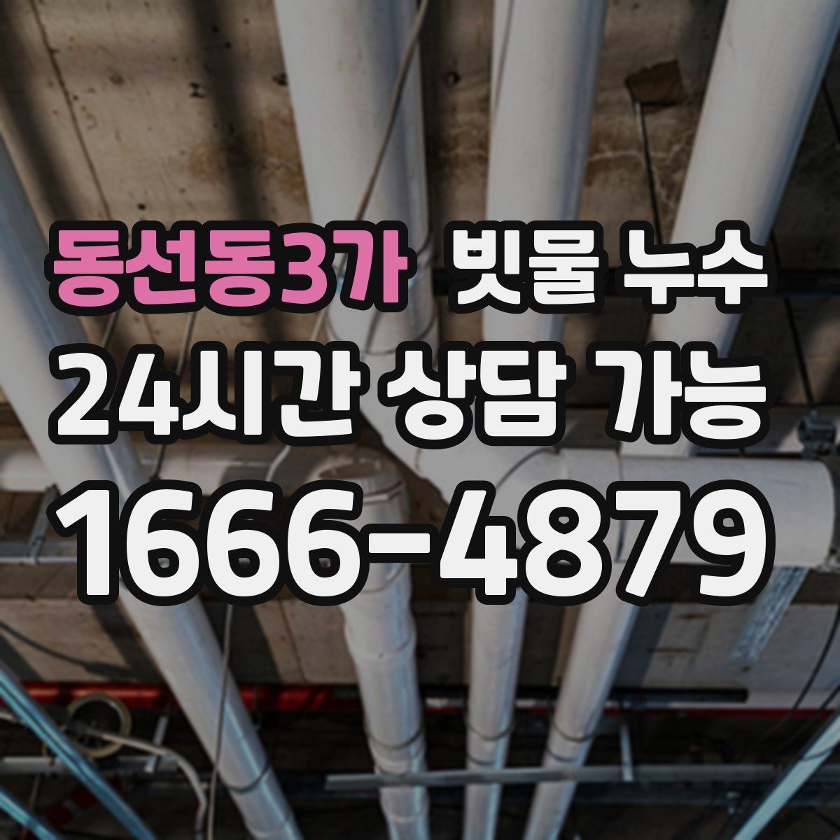 동선동3가 빗물 누수