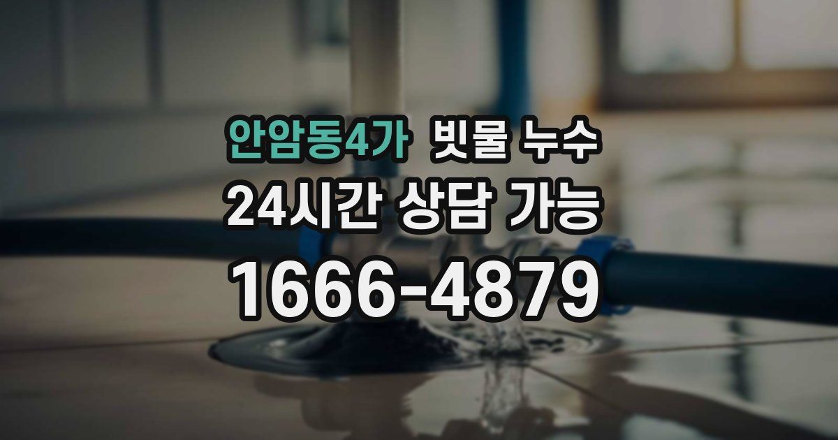 안암동4가 빗물 누수