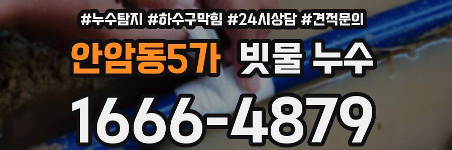 안암동5가 빗물 누수