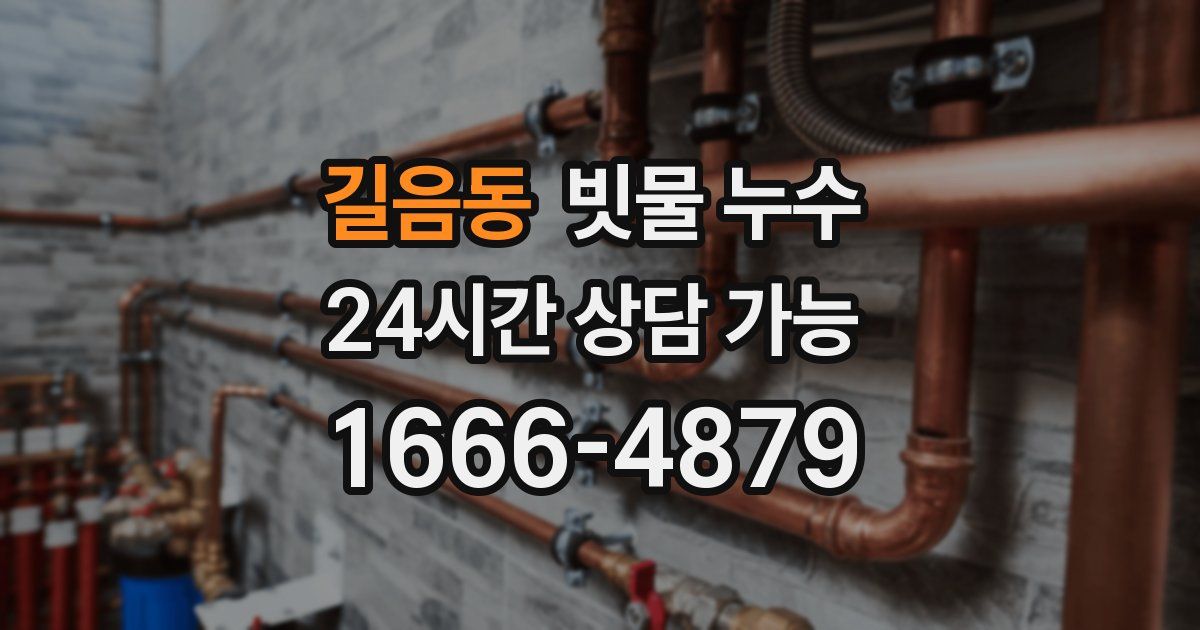 길음동 빗물 누수