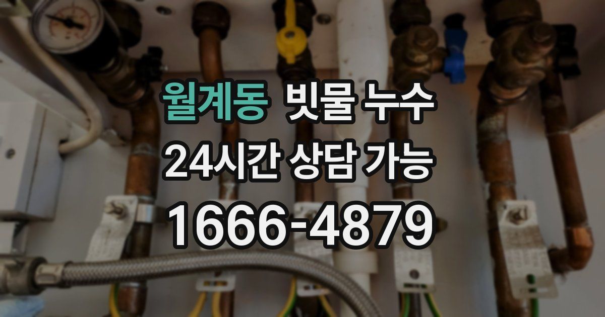 월계동 빗물 누수