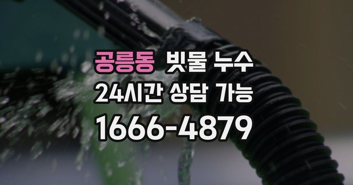 공릉동 빗물 누수