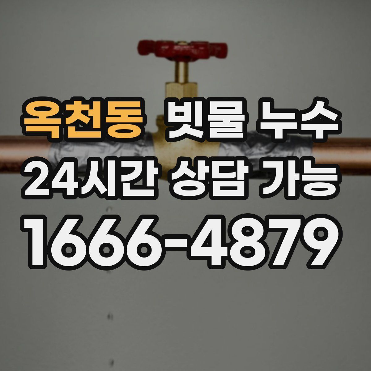 옥천동 빗물 누수